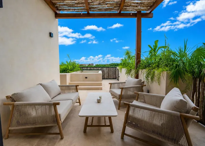 Apartment 2-story Penthouse With Private Jacuzzi 5 Min Tulum