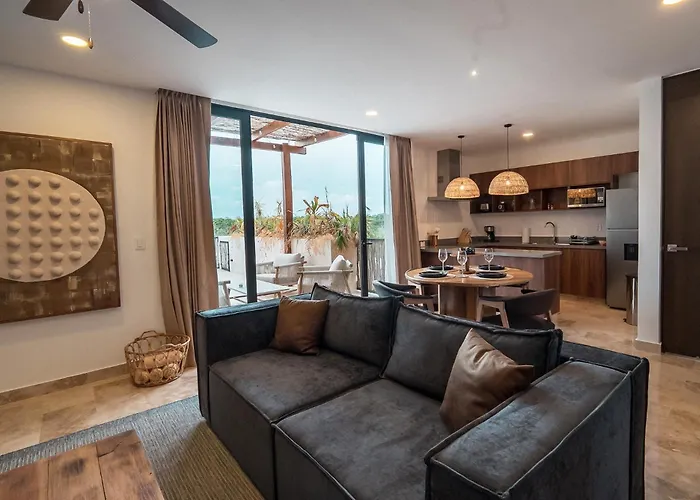 2-story Penthouse With Private Jacuzzi 5 Min Tulum